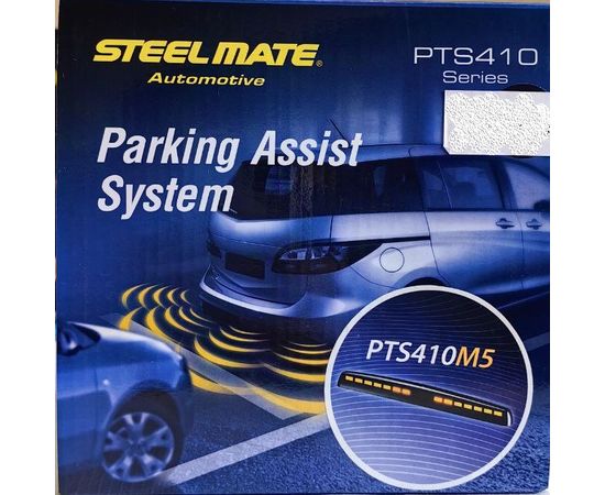 Купить Парктроник  Steel Mate  PTS 410 M5  (черный, белый, серебро), изображение 4 в интернет магазине Пандора трейд Сибирь